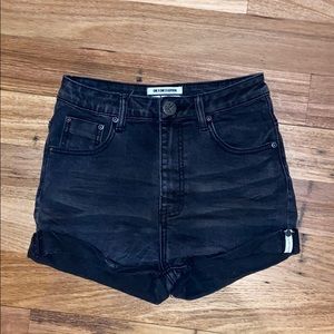 one teaspoon black denim shorts